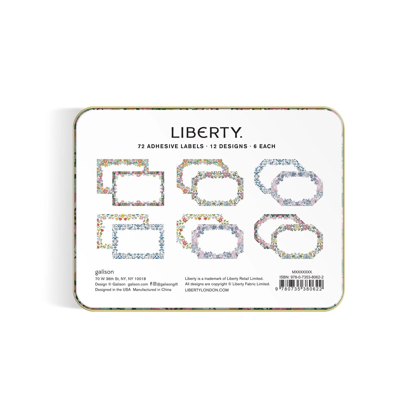 Tin of Gift Labels