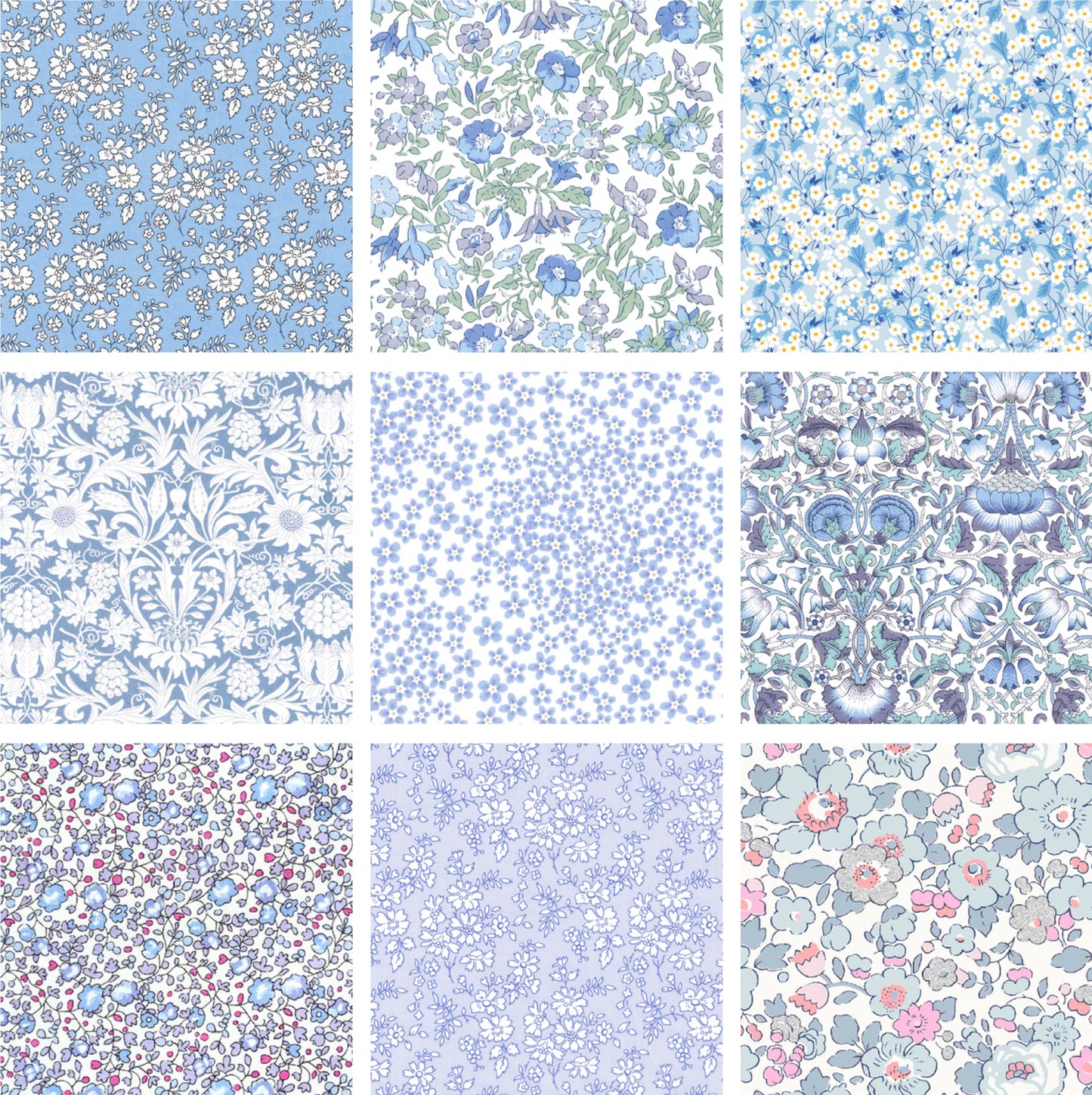 Light Blue Charm Squares