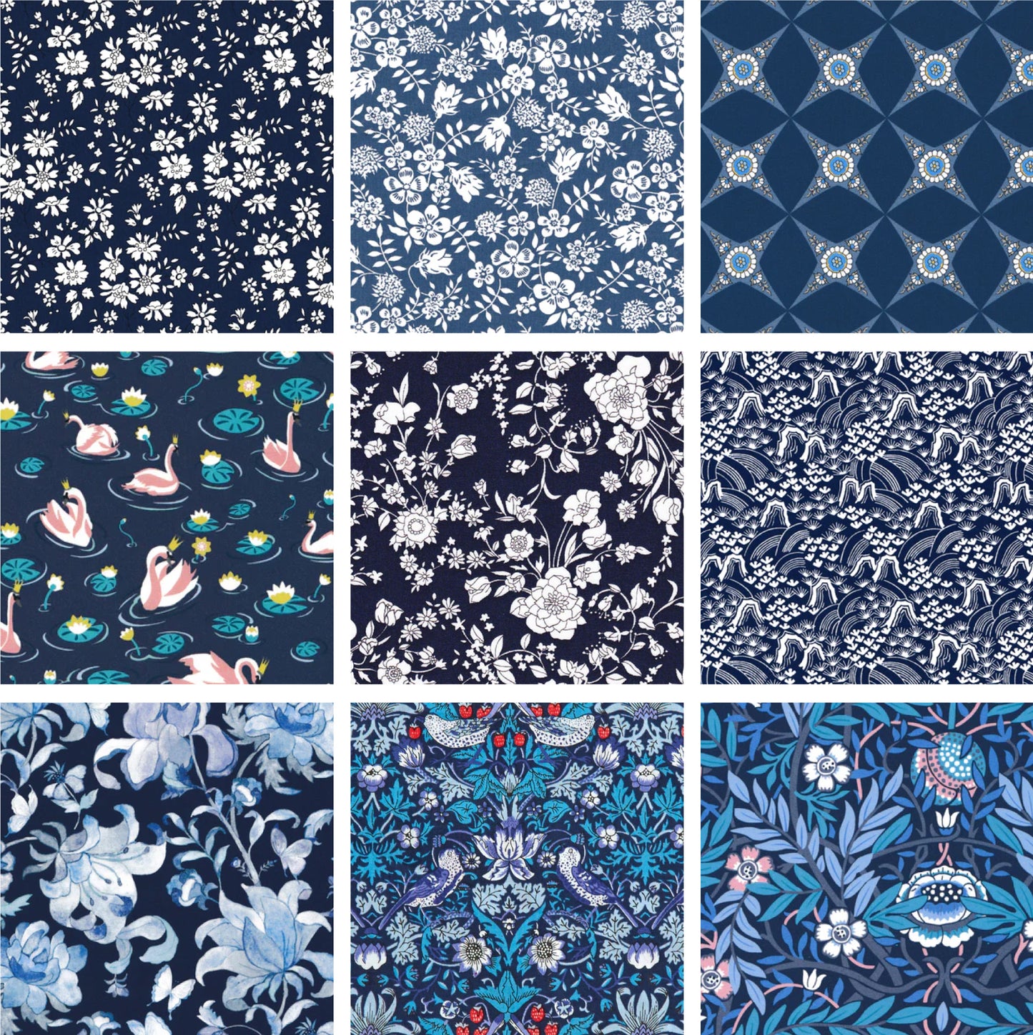 Navy Charm Squares
