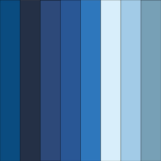 Blue Solid Bundle