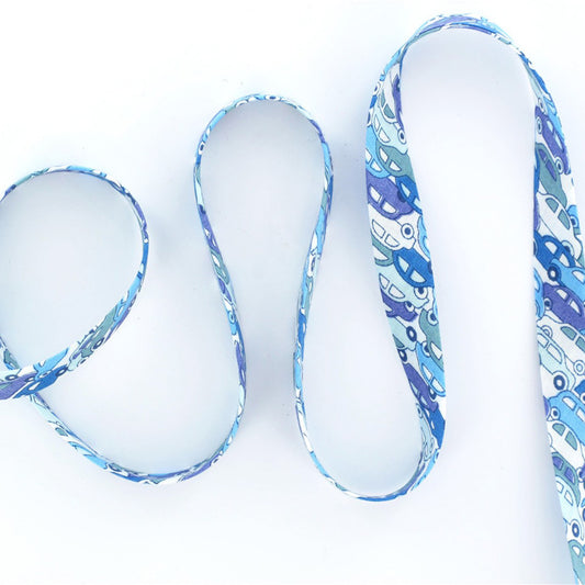 Bias Tape: Cars Blue (B)