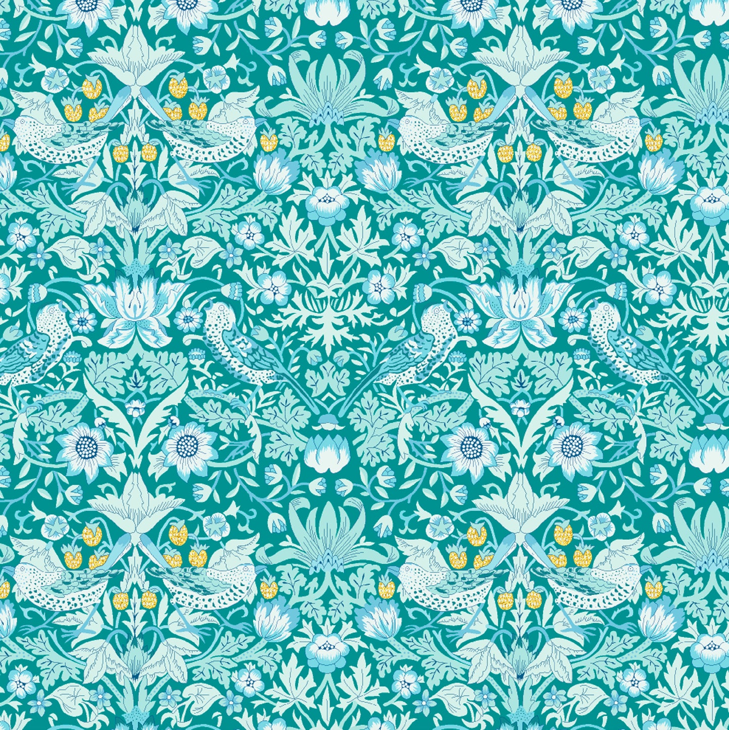 Strawberry Thief Turquoise